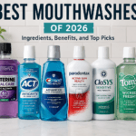 Best Mouthwashes of 2026: Ingredients, Benefits, and Top Picks — featuring Listerine Total Care, ACT Anticavity, Crest Pro-Health, Parodontax, CloSYS Sensitive, and Tom's of Maine Wicked Fresh